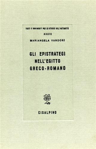 GLI EPISTRATEGI NELL'EGITTO GRECO-ROMANO