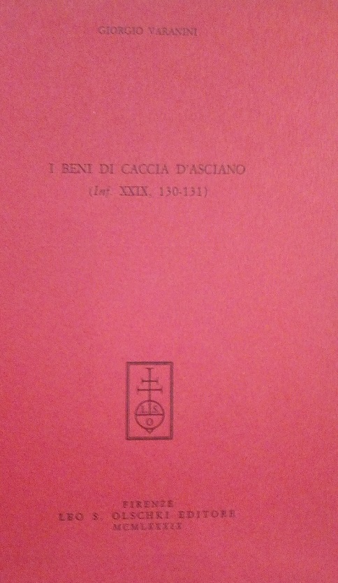 I BENI DI CACCIA D'ASCIANO (INF. XXIX, 130-131) - ESTRATTO …