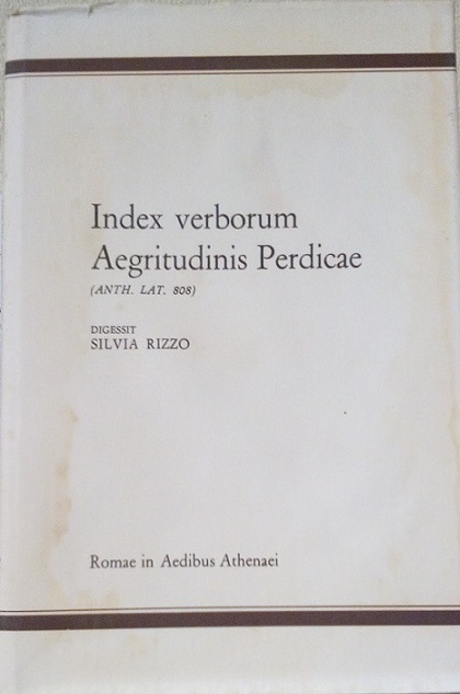 INDEX VERBORUM AEGRITUDINIS PERDICAE