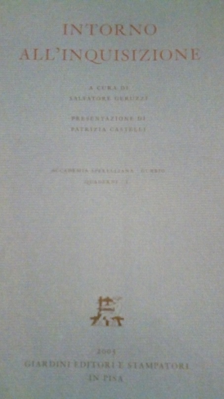 INTORNO ALL'INQUISIZIONE