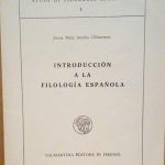 INTRODUCCION A LA FILOLOGIA ESPANOLA