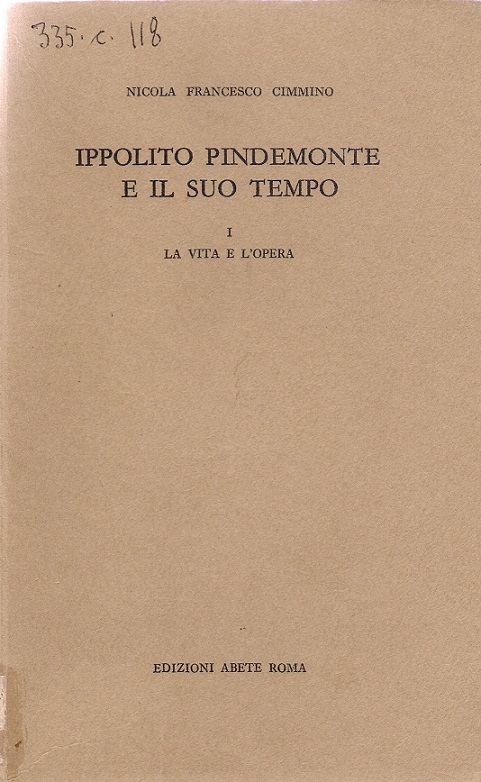 IPPOLITO PINDEMONTE E IL SUO TEMPO - 2 VOLUMI