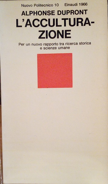 L'ACCULTURAZIONE