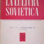 LA CULTURA SOVIETICA - ANNO1, N.2 - OTTOBRE-DICEMBRE 1945