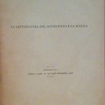 LA LETTERATURA DEL NOVECENTO A SCUOLA - ESTRATTO DA "CULTURA …