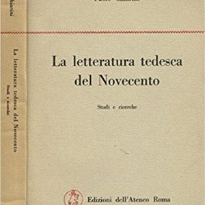 LA LETTERATURA TEDESCA DEL NOVECENTO