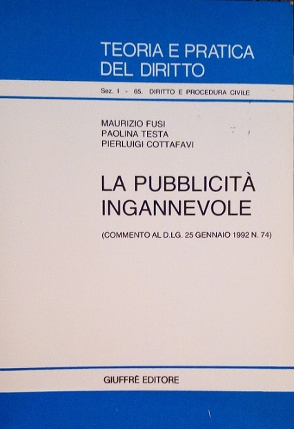 LA PUBBLICITA' INGANNEVOLE