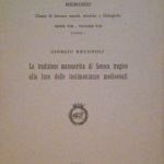 LA TRADIZIONE MANOSCRITTA DI SENECA TRAGICO ALLA LUCE DELLE TESTIMONIANZE …