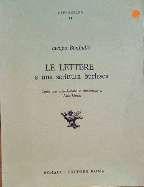 LE LETTERE E UNA SCRITTURA BURLESCA