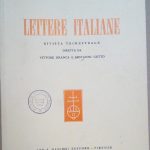LETTERE ITALIANE. RIVISTA - ANNO XXXVII, N. 4, OTTOBRE-DICEMBRE 1985