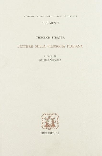 LETTERE SULLA FILOSOFIA ITALIANA