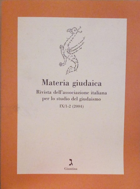 MATERIA GIUDAICA IX/1-2 (2004)