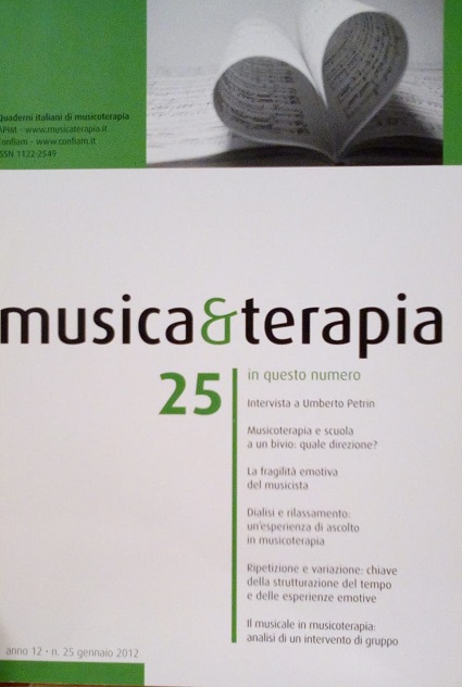 MUSICA E TERAPIA 25 - ANNO 12 GENNAIO 2012