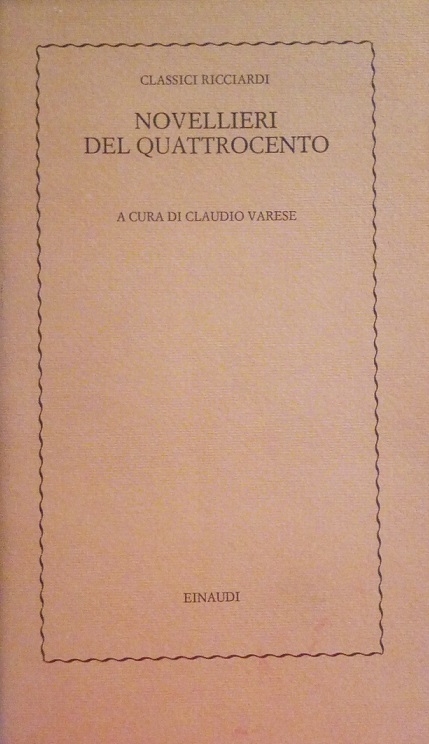 NOVELLIERI DEL QUATTROCENTO