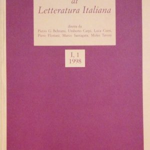 NUOVA RIVISTA DI LETTERATURA ITALIANA 1/2- 2010