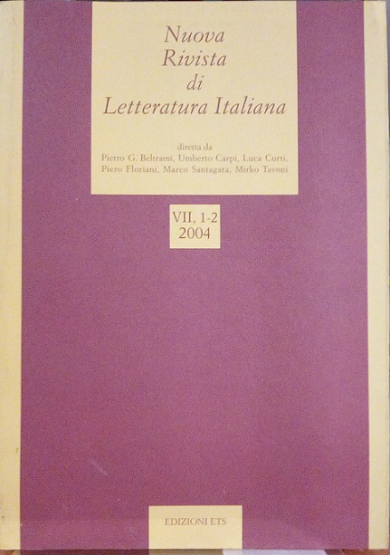 NUOVA RIVISTA DI LETTERATURA ITALIANA 1/2-2004