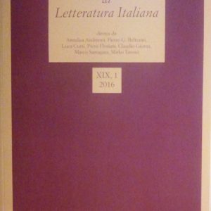 NUOVA RIVISTA DI LETTERATURA ITALIANA 1-2016