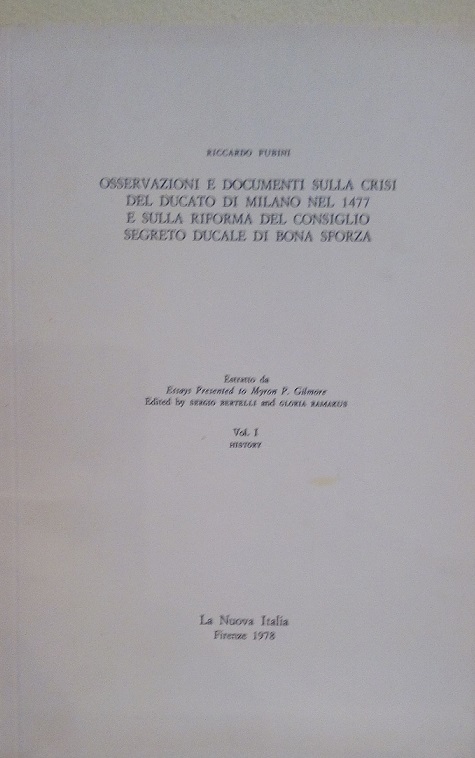 OSSERVAZIONI E DOCUMENTI SULLA CRISI DEL DUCATO DI MILANO NEL …