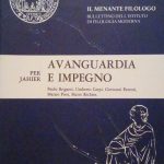 PER JAHIER AVANGUARDIA E IMPEGNO