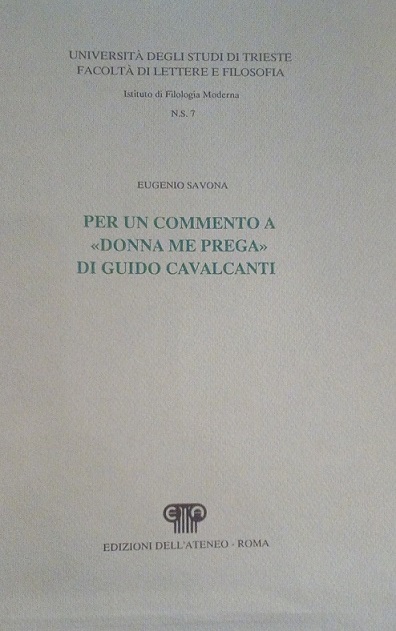 PER UN COMMENTO A "DONNA PER ME PREGA" DI GUIDO …