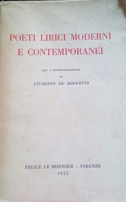 POETI LIRICI E CONTEMPORANEI