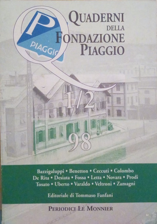 QUADERNI DELLA FONDAZIONE PIAGGIO - 1/2-98