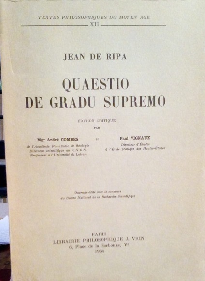 QUAESTIO DE GRADU SUPREMO