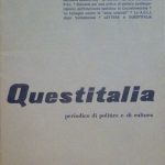 QUESTITALIA 127. PERIODICO DI POLITICA E CULTURA - ANNO UNDICESIMO, …