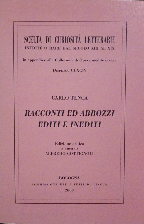 RACCONTI ED ABBOZZI EDITI E INEDITI