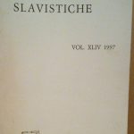RICERCHE SLAVISTICHE - RIVISTA - VOLUME XLIV, 1997