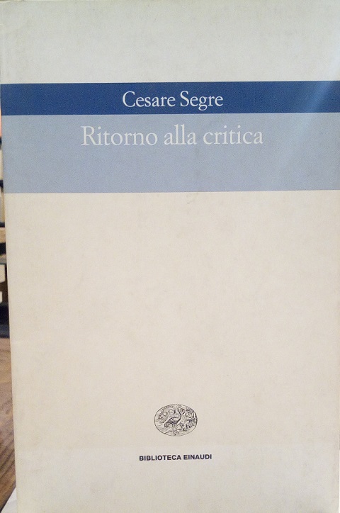 RITORNO ALLA CRITICA
