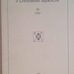 RIVISTA DI FILOLOGIA E LETTERATURE ISPANICHE - III, 2000