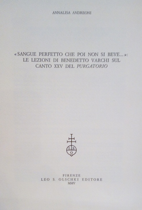 SANGUE PERFETTO CHE POI NON SI BEVE. - LE LEZIONI …
