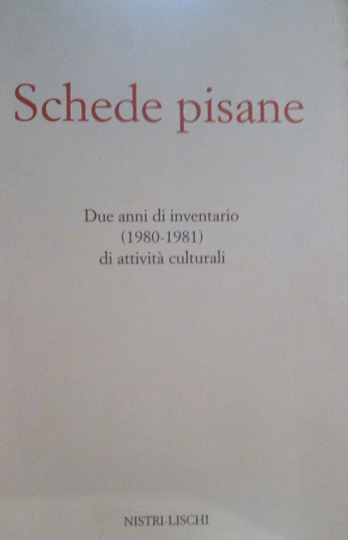 SCHEDE PISANE- BOLLETTINO BIMESTRALE DI ATTIVITA' CULTURALI