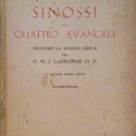SINOSSI DEI QUATTRO EVANGELI