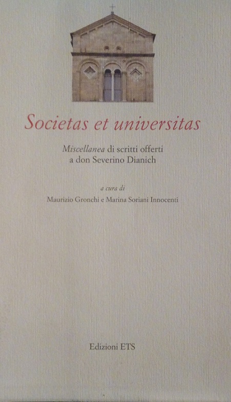 SOCIETAS ET UNIVERSITAS - MISCELLANEA DI SCRITTI OFFERTI A DON …