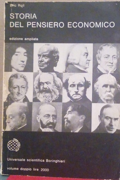 STORIA DEL PENSIERO ECONOMICO - EDIZIONE AMPLIATA