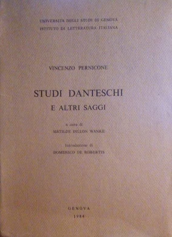 STUDI DANTESCHI E ALTRI SAGGI