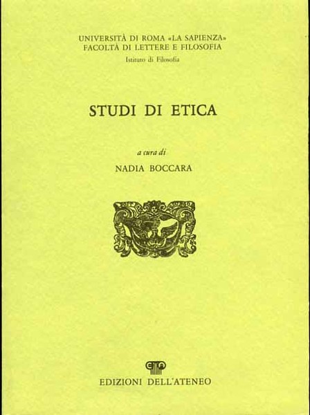 STUDI DI ETICA