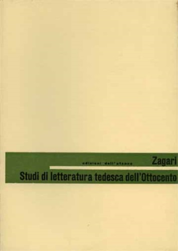 STUDI DI LETTERATURA TEDESCA DELL' OTTOCENTO