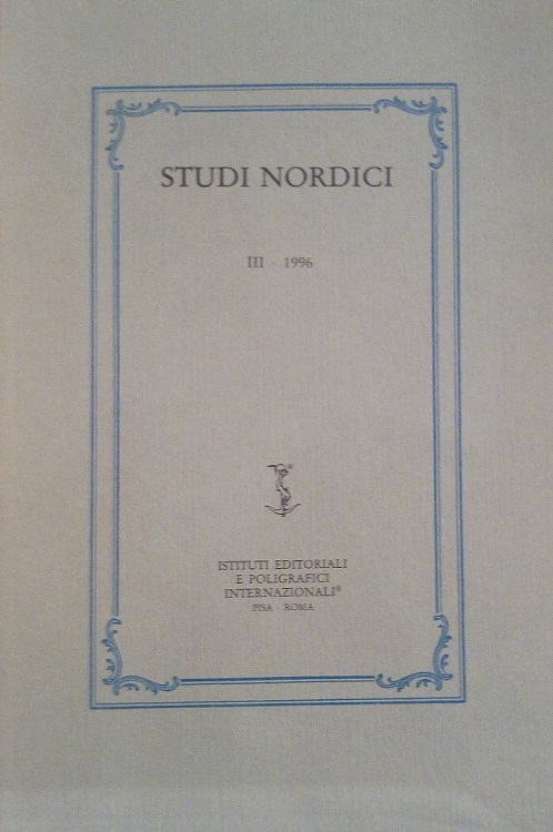 STUDI NORDICI - III - 1996