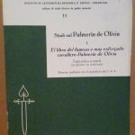 STUDI SUL PALMERIN DE OLIVIA, VOLUME 1 - EL LIBRO …