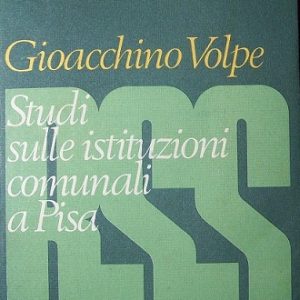 STUDI SULLE ISTITUZIONI COMUNALI A PISA