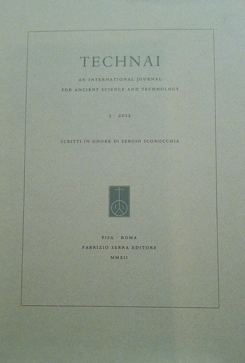 TECHNAI - AN INTERNATIONAL JOURNAL FOR ANCIENT SCIENCE AND TECHNOLOGY, …