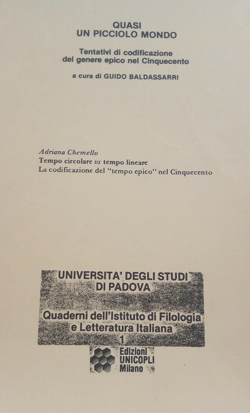 TEMPO CIRCOLARE VS TEMPO LINEARE-LA CODIFICAZIONE DEL 'TEMPO EPICO' NEL …