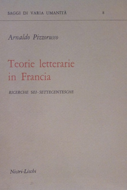 TEORIE LETTERARIE IN FRANCIA