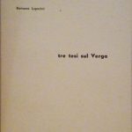 TRE TESI SUL VERGA - ESTRATTO DA "IDEOLOGIE", 4, 1968