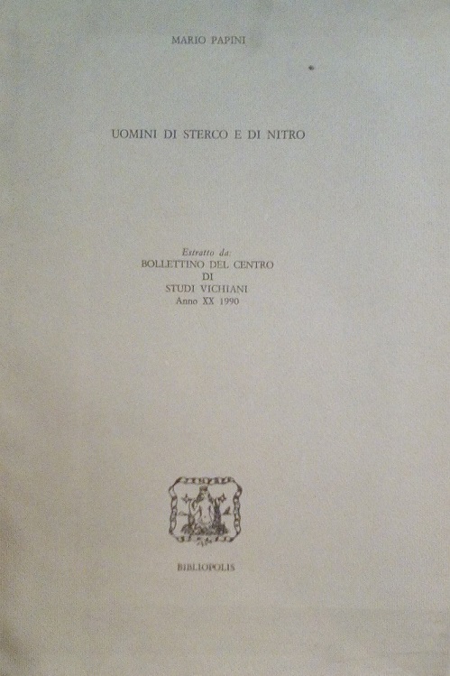 UOMINI DI STERCO E DI NITRO