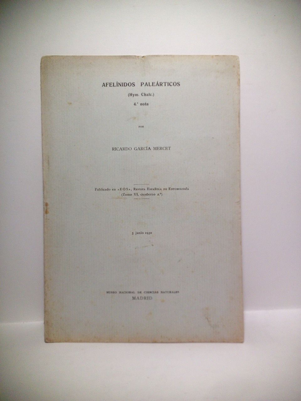 Afelínidos Paleárticos (Hym. Chalc.). 4ª nota.