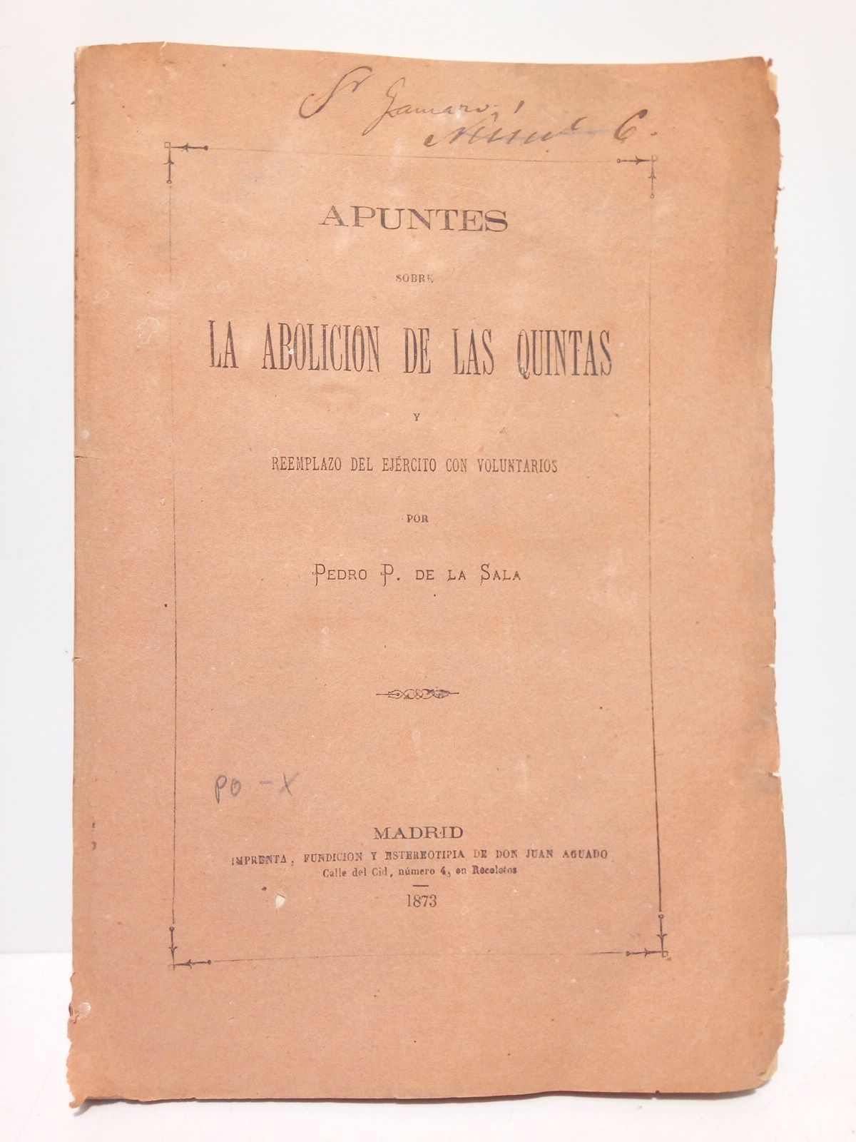Apuntes sobre la abolición de las quintas y reemplazo del …